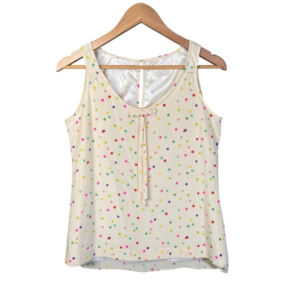 Kate Spade Sprinkle Polka Dot Silk Top